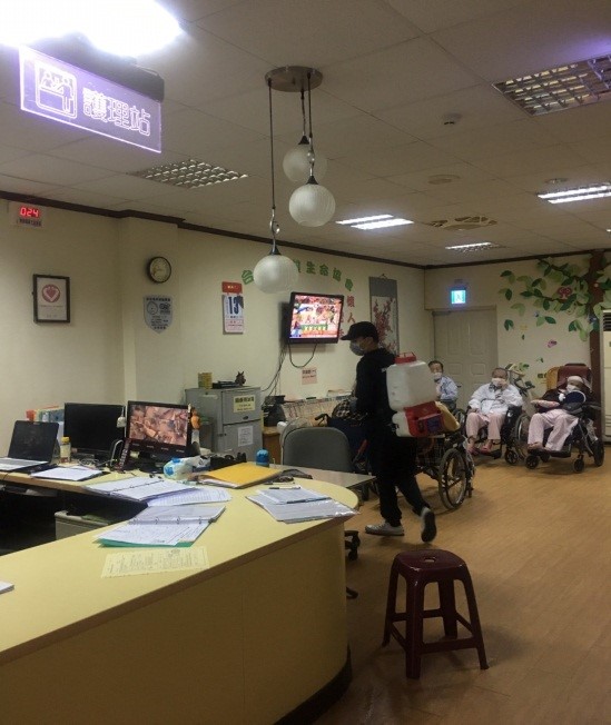 老人養護中心消毒
